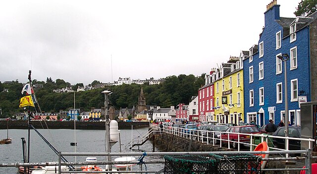 Tobermory, the largest settlement on Mull