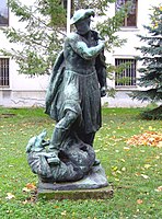 Toldi Miklós szobra Budapesten
