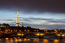 La Tour Eiffel illuminée