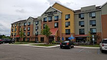 Typical newer location, Canton, Michigan. This one features the newer logo. TownePlace Suites by Marriott Canton MI.jpg