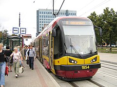 Tramway Pesa 122N à Lodz