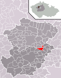 Třebusice - Carte