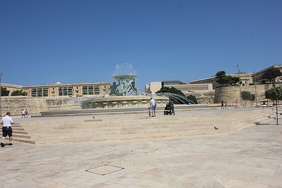 Tritons' Fountain in Valletta