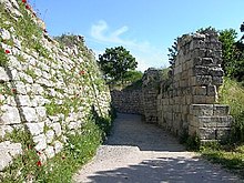 Photo des remparts supposés de Troie.