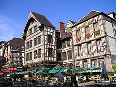 Le centre-ville de Troyes.