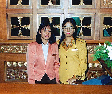 Recepcionistas de hotel en Yakarta
