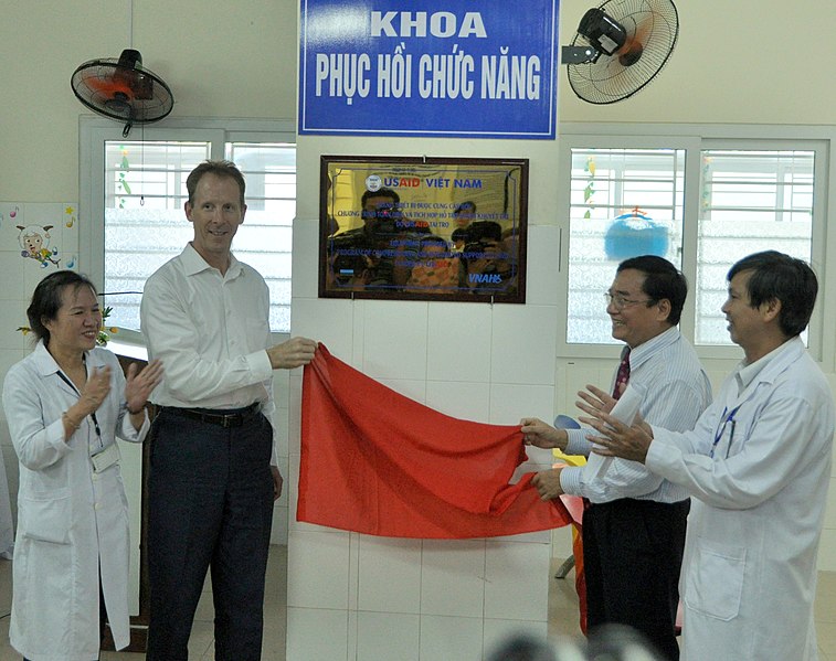 File:USAID Mission Director Joakim Parker and USAID Partners Join to Open Rehabilitation Department at Women's and Children's Hospital of Danang (9305487904).jpg