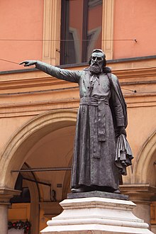 Statue of Ugo Bassi in Bologna