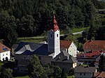 Catholic parish church hl.  Magdalena and former cemetery