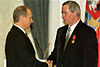 Rasputin receiving an award from Russian Prime Minister Vladimir Putin Valentin-rasputin-putin.jpg
