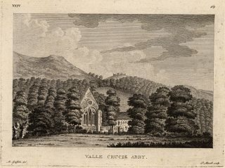 Valle Crucis Abby engraving