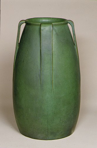 "Teco Green" vase, before 1922 Vase MET ADA5234.jpg