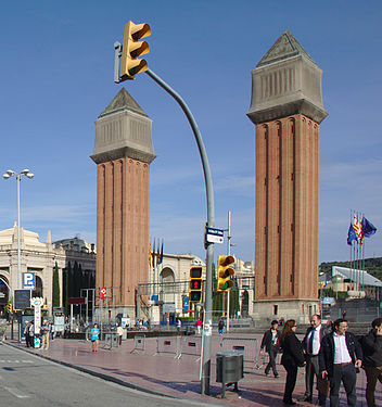 The Venetian Towers in Barcelona