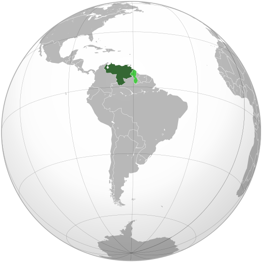 File:Venezuela (orthographic projection).svg