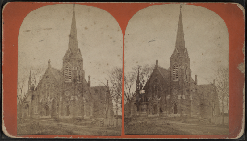 File:View of a church, Mt. Kisco, N.Y, by L. B. Gorham.png