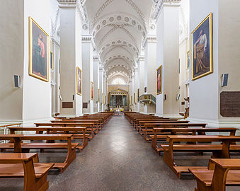 The interior of Vilnius Cathedral