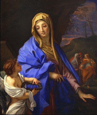Bezoek aan het graf met de Maagd en de drie Maria's.  Mainetti-collectie (Rome)