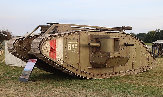 The MK IV tank prop used in the film