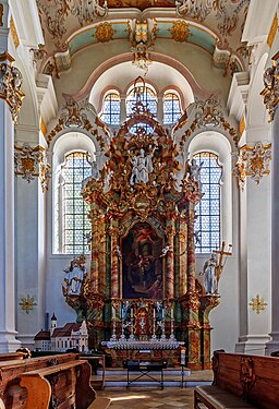 Right side altar Wieskirche Steingaden