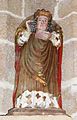 Église paroissiale Saint-Milliau : statue de saint Milliau portant sa tête tranchée