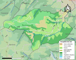 Mappa a colori che mostra l'uso del suolo.