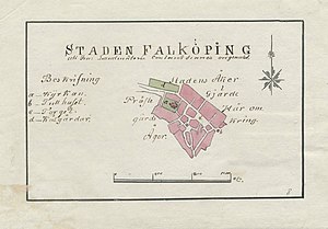 300px 18th century map of falk%c3%b6ping%2c sweden