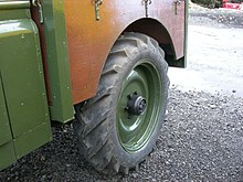 Detail of rear side of a Forest Rover