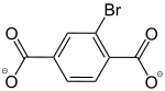 2-bromobenzeno-1,4-dikarboksylan