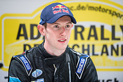 Elfyn Evans was the defending rally winner. 2014 Rallye Deutschland by 2eight DSC2587.jpg