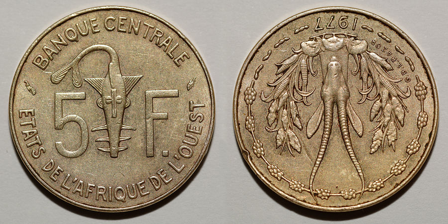 5 francs (1977).