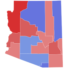 2018 United States Senate election in Arizona results map by county.svg