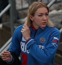 2019-01-05 2-woman Bobsleigh at the 2018-19 Bobsleigh World Cup Altenberg by Sandro Halank–115 Yulia-Belomestnykh.jpg