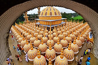 Top view of 201 Dome Mosque, Tangail. Photograph: Md shahanshah bappy