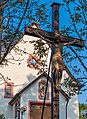 Deutsch: Kruzifix vor der Kapelle St. Valentin im Krautheim (Jagst)|Krautheimer Teilort Oberndorf.