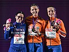 from left: Louise Maraval, Femke Bol, and Cathelijn Peeters