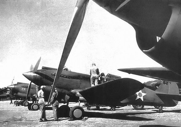 20th Pursuit Squadron Curtiss P-40B Warhawks Clark Field, Field, Luzon, 1941