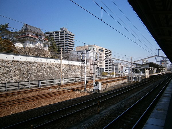 The urban platforms of Fukuyama Station