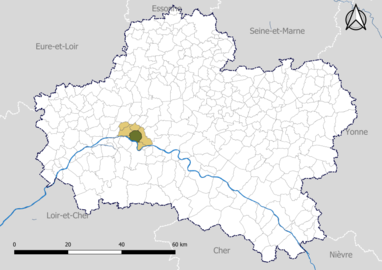 Chécy dans le canton de Saint-Jean-de-Braye en 2020.