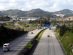 Auto-estrada A8 na Malveira