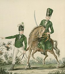 A Light Infantry Man and Huzzar of the Queen's Rangers, ca 1780.jpg