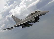 RAF Typhoon A Royal Air Force Typhoon F2 fighter aircraft of 29 Squadron MOD 45147968.jpg