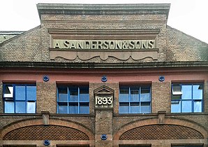 A Sanderson & Sons 1893: detail of Devonshire Works, Barley Mow Passage