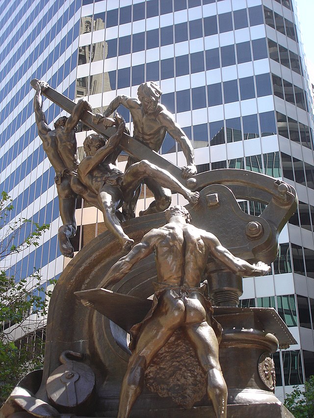 A monument to the working and supporting classes along Market street in the heart of San Francisco's Financial District, home to tens-of-thousands of professional and managerial middle class workers each day. A stark reminder of class in the United States.