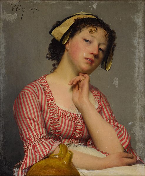493px-A_pensive_moment_(1872),_by_Anatole_Vely.jpg (493×600)