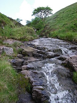 A view up the Nant Cwm-du - geograph.org.uk - 833934