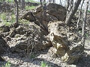 Outcrop above Turkey Creek