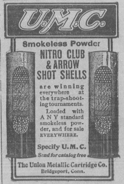 File:Advertisement for smokeless ammunition (1903).jpg