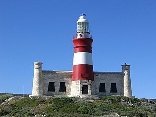 Agulhas Lighthouse, South Africa, at the southern tip of Africa