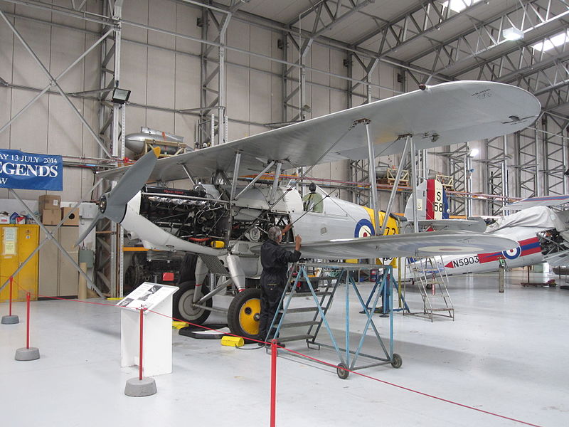 File:Aircraft being restored for flight (14345390065).jpg