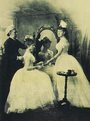 Alix and Ella of Hesse preparing for the ball (1889).png